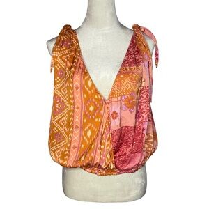 Free People Multicolor Bohemian Top